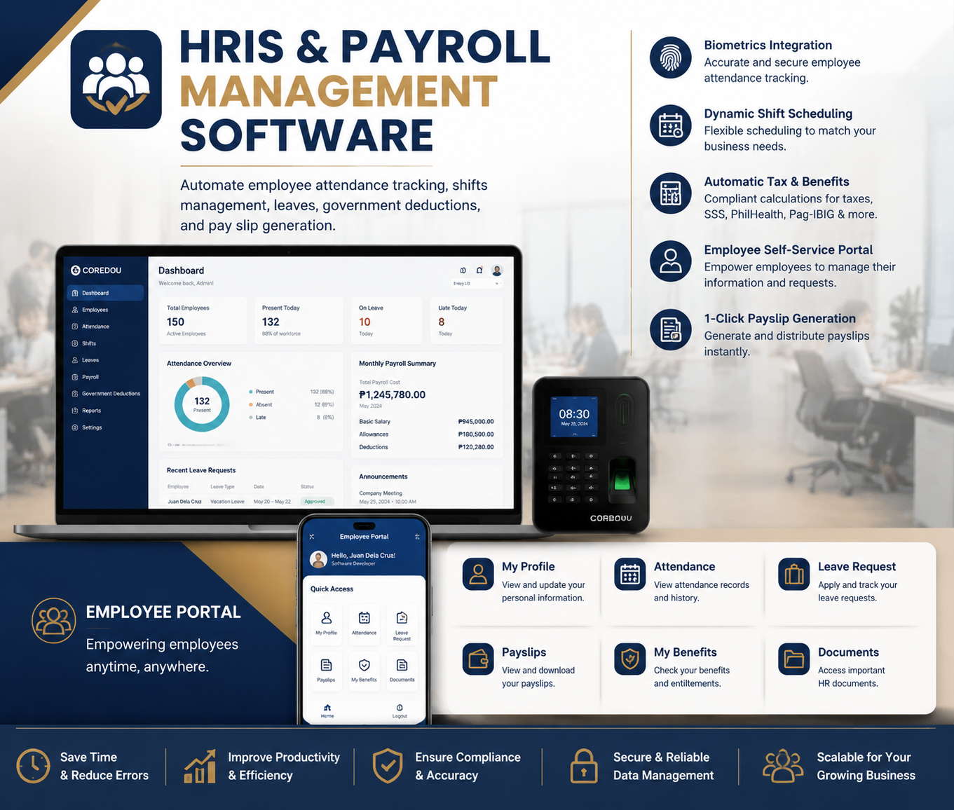 HRIS & Payroll Management Software